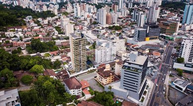 apartment em Rua Hermann Eckelberg, Vila Nova - Blumenau - SC