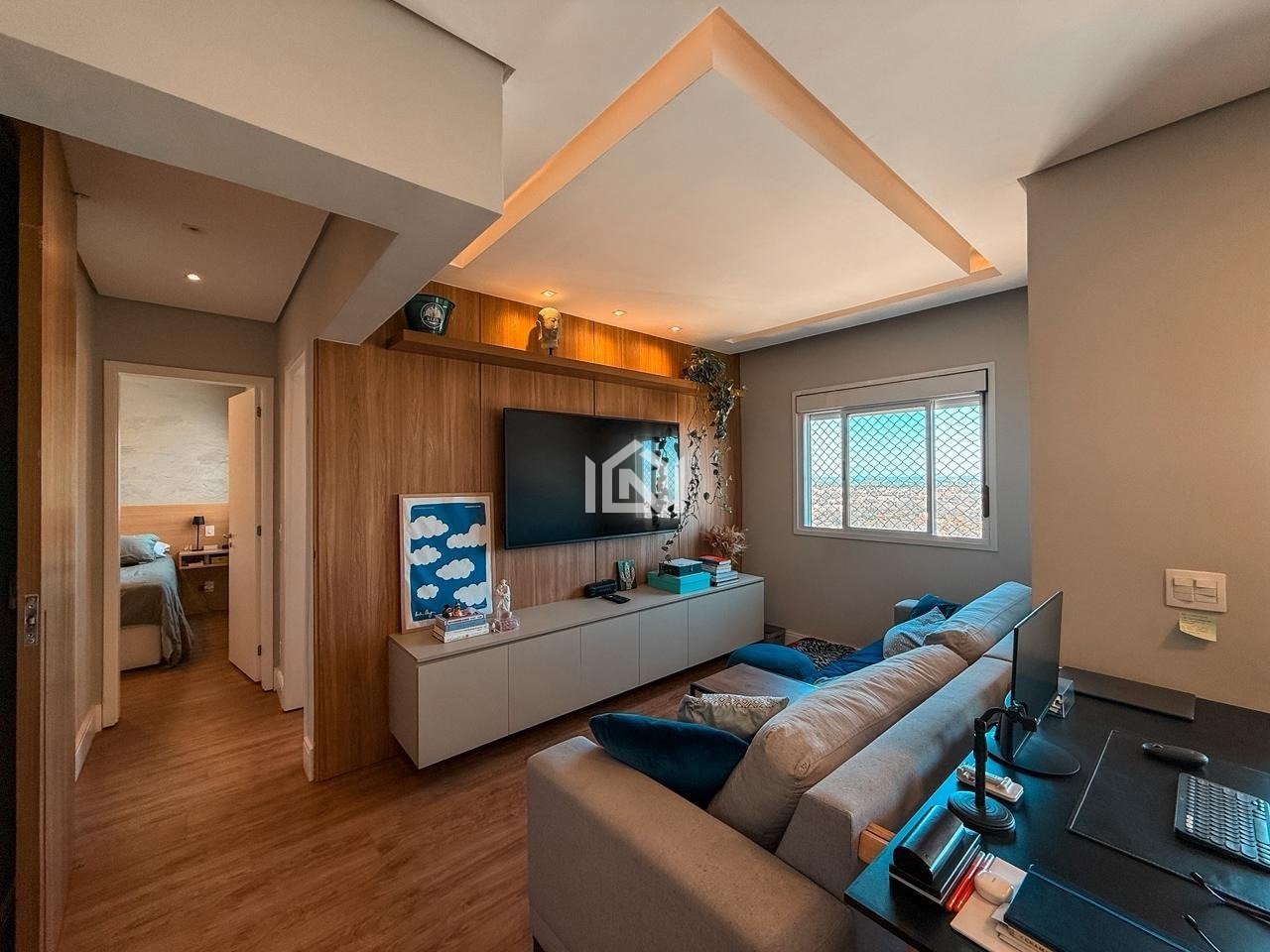 cobertura a venda no condomínio smiley home resort - sala de tv