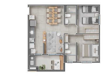 apartment em Rua Abrahão Issa Halack, Ribeirânia - Ribeirão Preto - SP