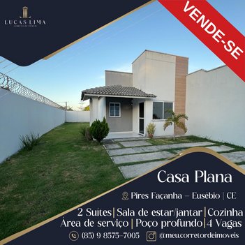 house em Rua Pampa, Pires Façanha - Eusébio - CE