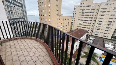 apartment em Rua Imperatriz Leopoldina, Ponta da Praia - Santos - SP