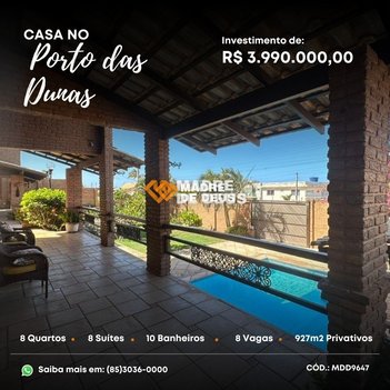house em Rua Camurupim, Porto das Dunas - Aquiraz - CE