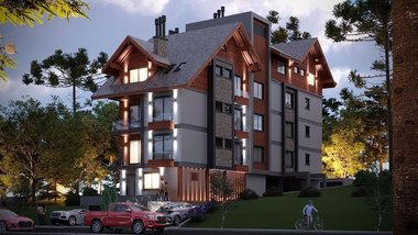 apartment em Rua Garibaldi, Centro - Gramado - RS
