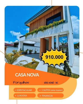 house em Rua Gilberto Gerlach, Forquilhas - São José - SC