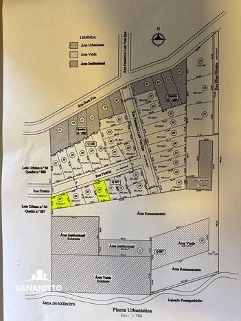 land_lot em Rua Piratini, Glória - Santa Rosa - RS