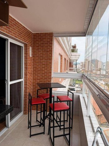 apartment em Rua Nicarágua, Guilhermina - Praia Grande - SP