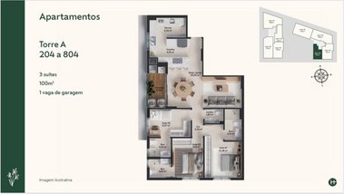 apartment em da Praça, Pedra Branca - Palhoça - SC