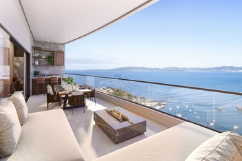 apartment em Rua João Francisco Pio, Meia Praia - Itapema - SC