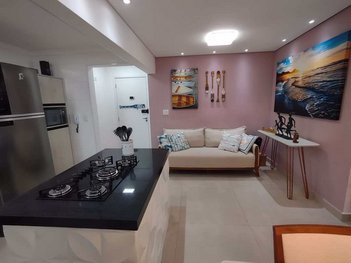 apartment em Rua dos Funcionários Públicos, Centro - Mongaguá - SP