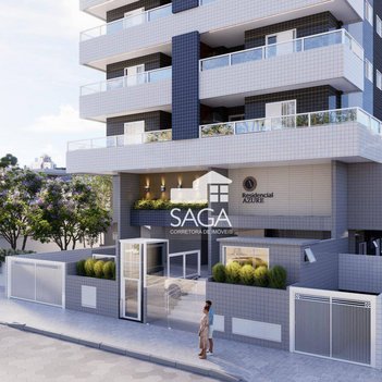 apartment em Rua Praia dos Sonhos, Guilhermina - Praia Grande - SP