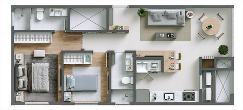 apartment em Rua Dona Francisca, Santo Antônio - Joinville - SC