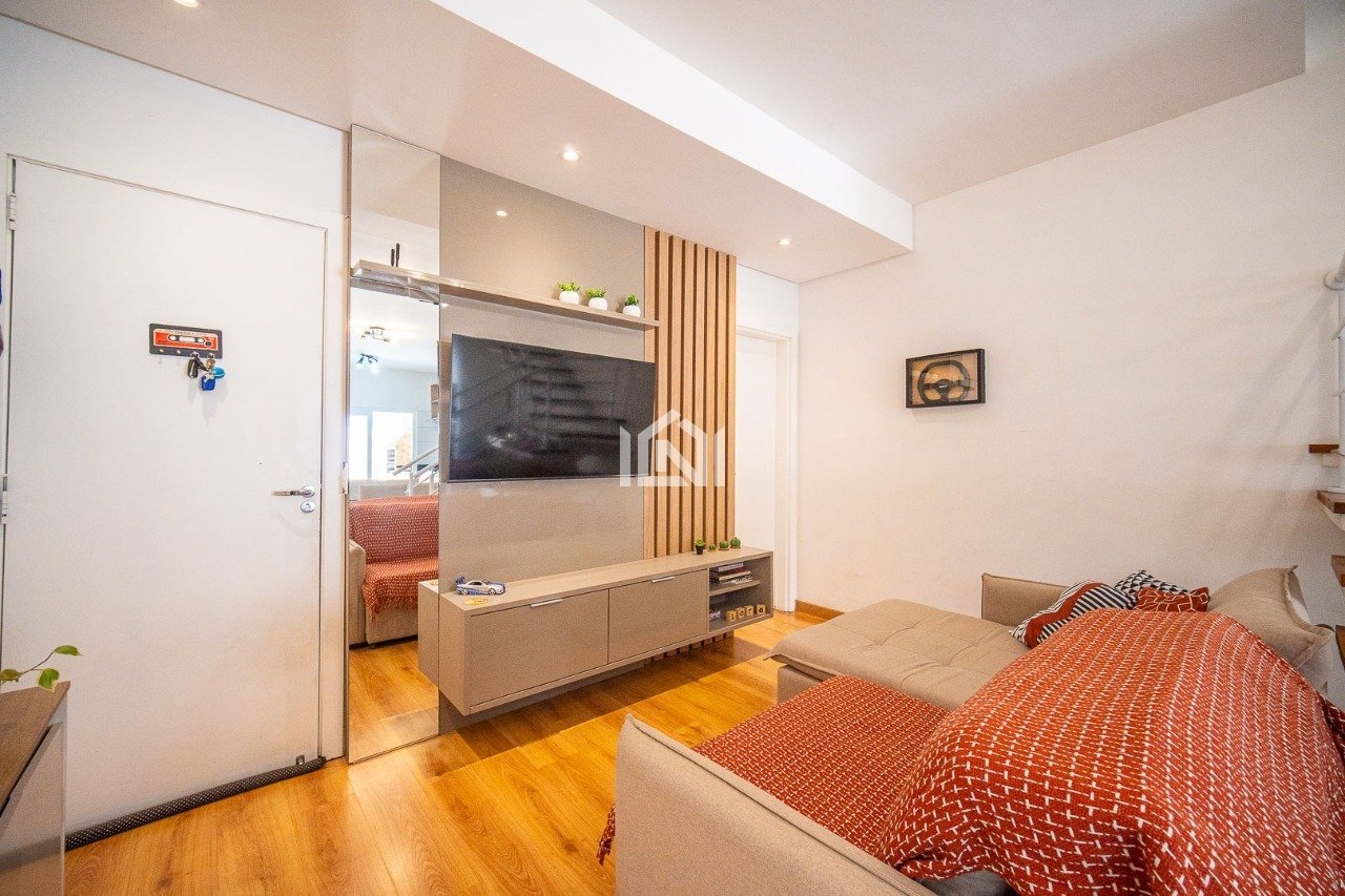 casa a venda no condominio modernita granja - sala de tv