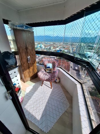 apartment em Rua Affonso Chaves, Ocian - Praia Grande - SP