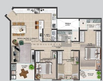 apartment em da Fonte, Coqueiros - Florianópolis - SC