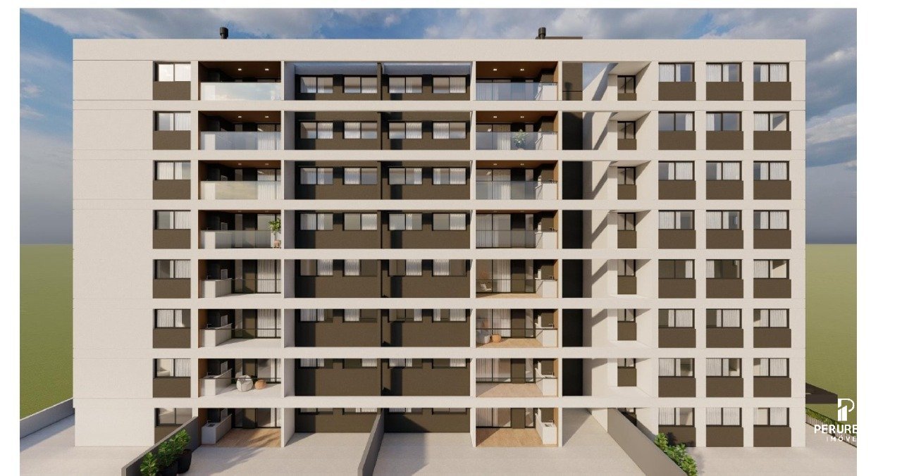 Vista lateral do prédio.