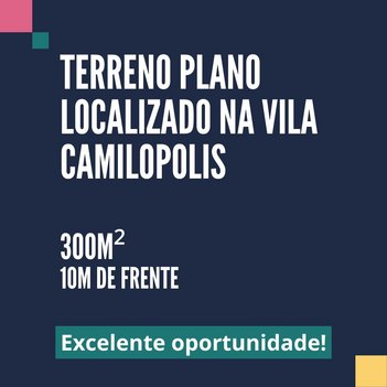 land_lot em Sud Menucci, Vila Camilópolis - Santo André - SP