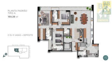 apartment em Rua Nival Câmara, Tirol - Natal - RN