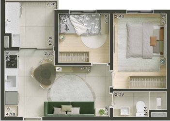 apartment em Avenida Senador Casimiro da Rocha, Mirandópolis - São Paulo - SP