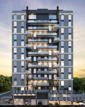 apartment em Rua Barão do Cerro Azul, Centro - São José dos Pinhais - PR