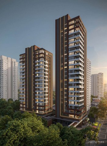 apartment em Rua Carneiro Lobo, Água Verde - Curitiba - PR