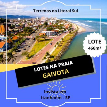 land_lot em Rua das Iraubas, Gaivota - Itanhaém - SP