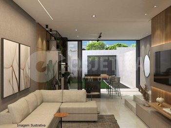 house em Rua Deolinda Fernandes Firmino, Novo Mundo - Uberlândia - MG