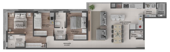 apartment em Rua Imigrante Roskamp, Anita Garibaldi - Joinville - SC