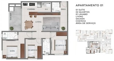 apartment em Avenida Palestina, Nações - Balneário Camboriú - SC