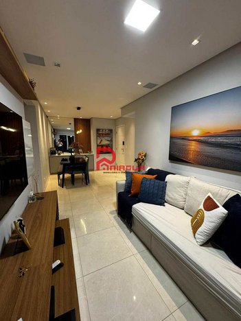 apartment em Avenida Carlos Martiniano de Andrade Bittencourt, Aviação - Praia Grande - SP