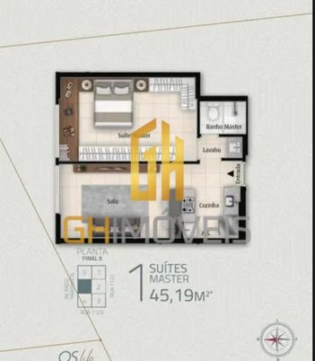 apartment em Rua 1123, Setor Marista - Goiânia - GO