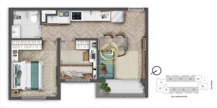 apartment em Rua Airosa Galvão, Água Branca - São Paulo - SP