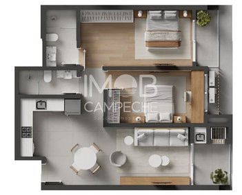 apartment em Rua Gilmar Darli Vieira, Campeche - Florianópolis - SC