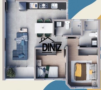 apartment em Avenida Santa Rosa, São Luiz - Belo Horizonte - MG