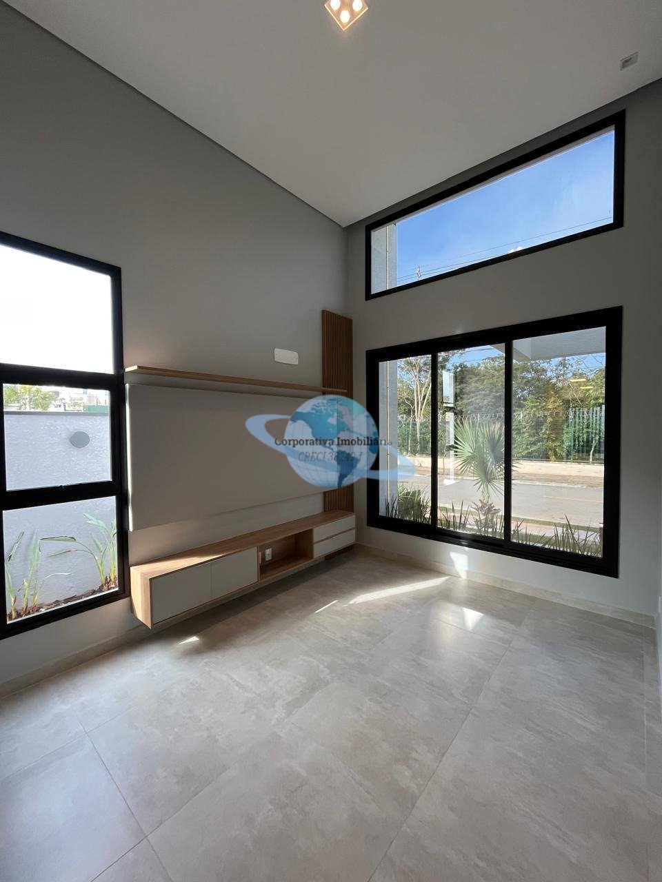 sala estar com paneil casa terrea Cyrella Landscape