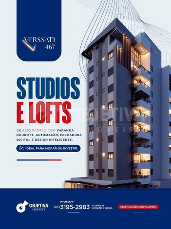 apartment em Rua Miguel Rocha dos Santos, Santa Mônica - Uberlândia - MG