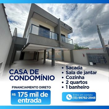 house em Rua Aruãs, Tupi - Praia Grande - SP