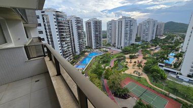 apartment em Avenida Salvador Allende, Barra da Tijuca - Rio de Janeiro - RJ