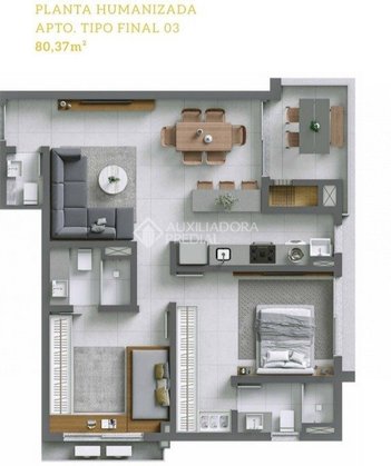 apartment em Rua Atanásio Belmonte, Boa Vista - Porto Alegre - RS