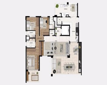 apartment em Avenida Cotovia, Indianópolis - São Paulo - SP