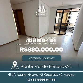 apartment em Rua Deputado José Lages, Ponta Verde - Maceió - AL