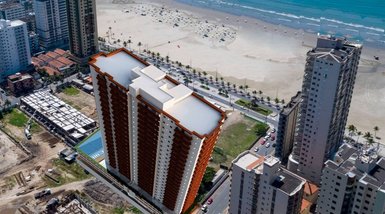 apartment em Avenida Doutor Roberto de Almeida Vinhas, Aviação - Praia Grande - SP