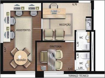 office em Paulo De Faria, Vila Gustavo - São Paulo - SP