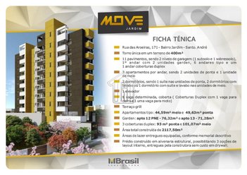 apartment em Rua das Aroeiras, Jardim - Santo André - SP