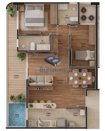 apartment em Rua da Neblina, Calhau - São Luís - MA