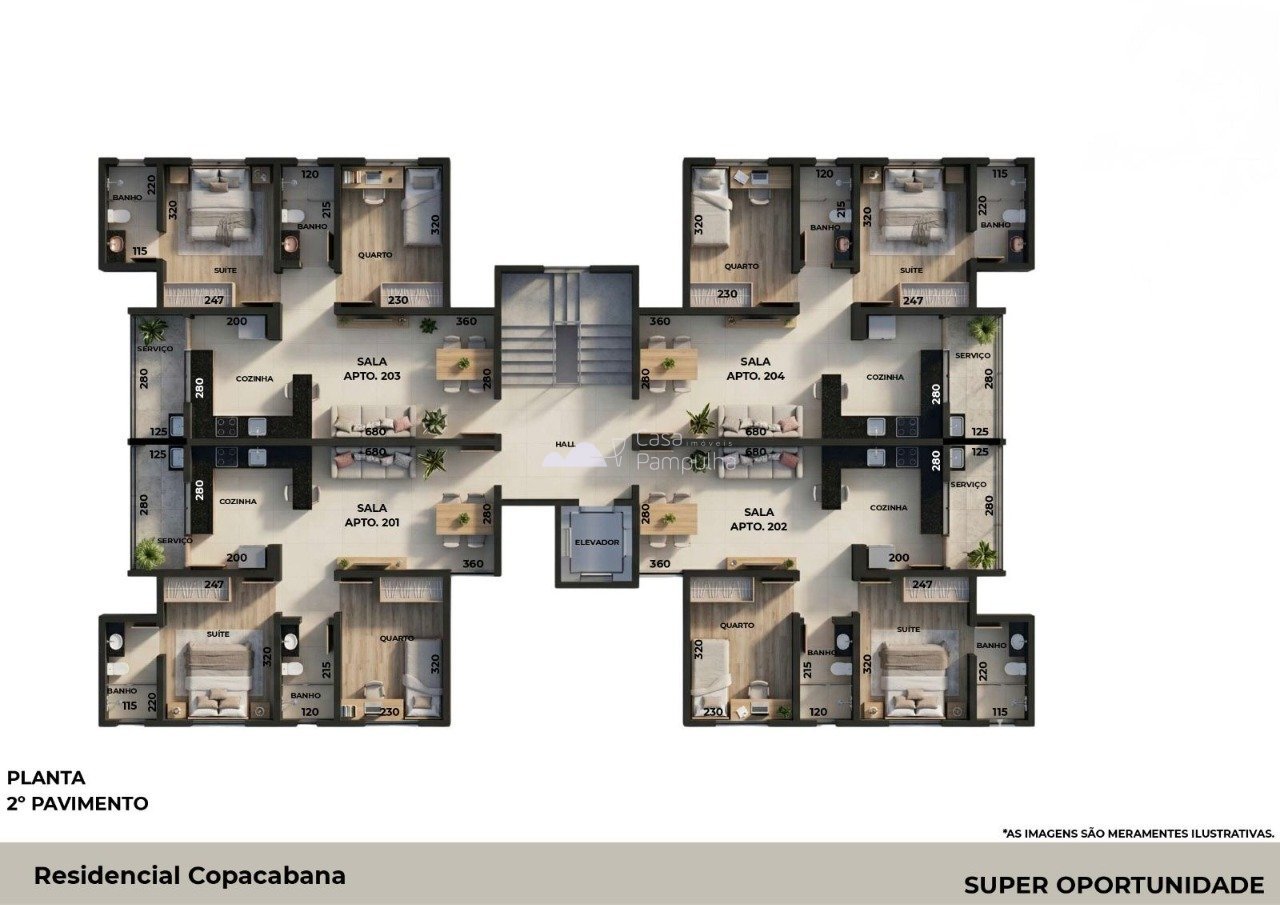 Apartamento com 2 quartos — Jardim Leblon, Belo Horizonte