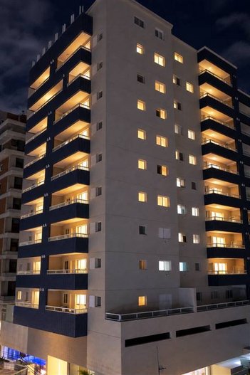 apartment em Praça Padre José de Anchieta, Guilhermina - Praia Grande - SP