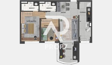 apartment em Avenida Santo Amaro, Santo Amaro - São Paulo - SP