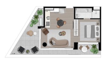 apartment em Rua Agissê, Jardim das Bandeiras - São Paulo - SP