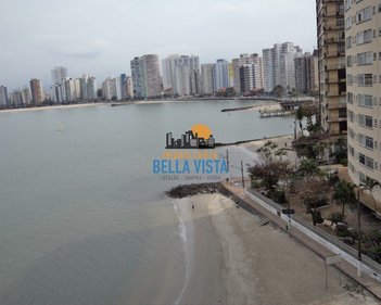 apartment em Rua Saldanha da Gama, Itararé - São Vicente - SP