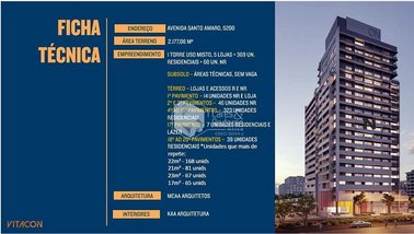 apartment em Avenida Santo Amaro, Santo Amaro - São Paulo - SP